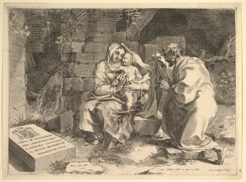 Holy Family (Repos pendant la fuite en Égypte) MET DP822275