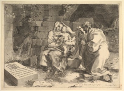 Holy Family (Repos pendant la fuite en Égypte) MET DP822275