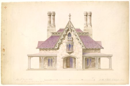 House for William J. Rotch, New Bedford, Massachusetts (front elevation) MET DT239695