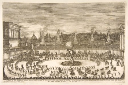 Il Mondo Festeggiante- Entrance of Cosimo III de' Medici MET DP818100