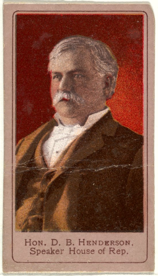 Honorable D. B. Henderson, Speaker of the House of Representatives, from the Heroes of the Spanish War series (T175) MET DP842561