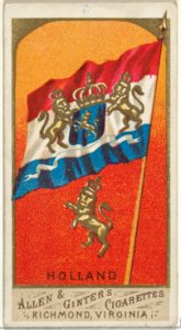 Holland, from Flags of All Nations, Series 1 (N9) for Allen & Ginter Cigarettes Brands MET DP841330
