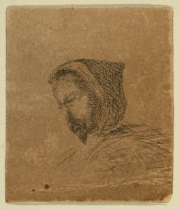 Hooded Male Head (from Sketches on the Coast Survey Plate) MET DP814850