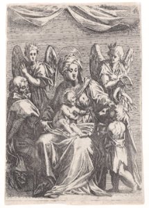 Holy Family with Two Angels Met DP888137