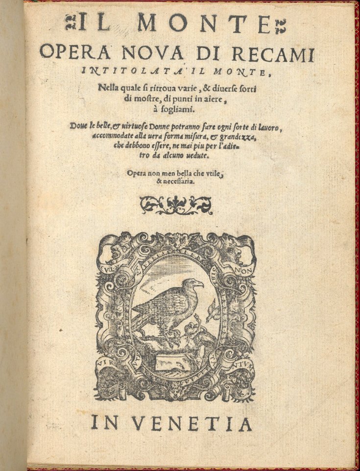 Il Monte. Opera Nova di Recami, title page (recto) MET DP362342
