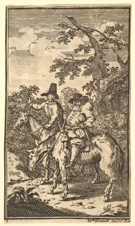 Hudibras Sallying Forth (Seventeen Small Illustrations for Samuel Butler's Hudibras, no. 1) MET DP824917