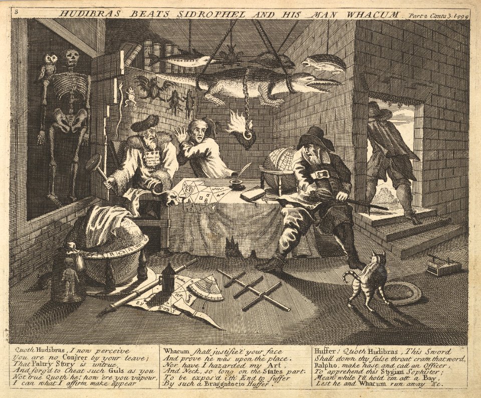 Hudibras Beats Sidrophel and His Man Wacum (Plate 8- Illustrations to Samuel Butler's Hudibras) MET DP825450