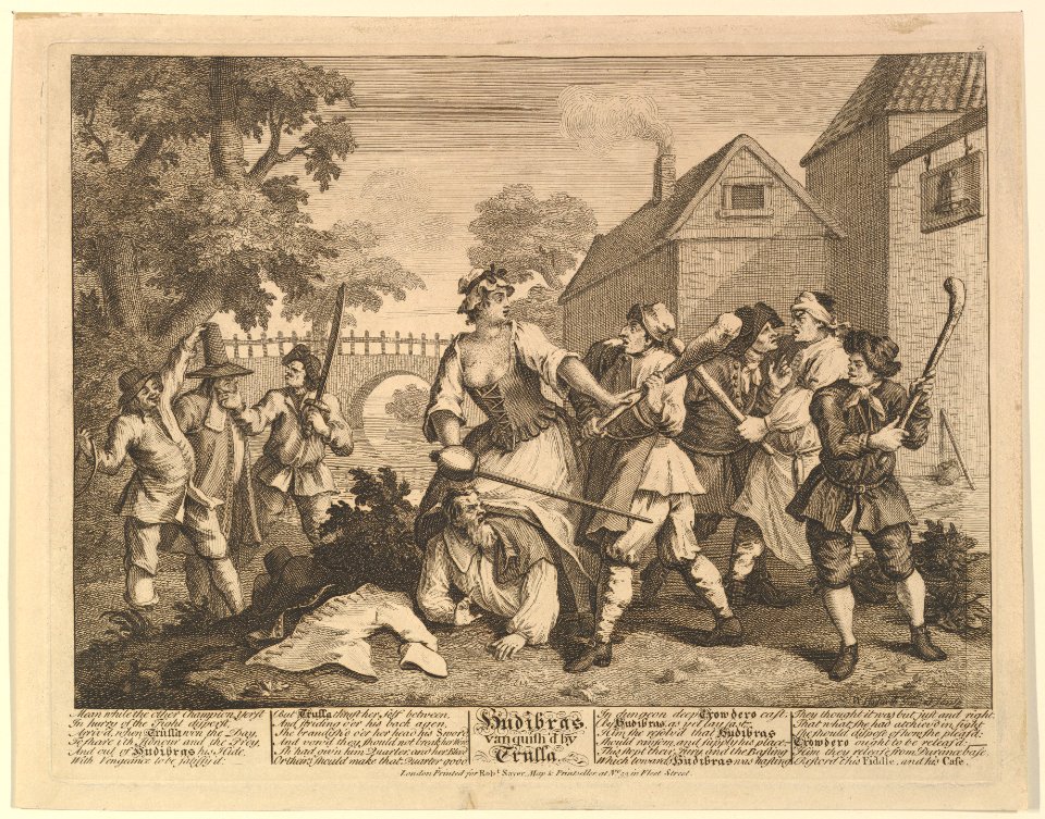 Hudibras Vanquished by Trulla (Twelve Large Illustrations for Samuel Butler's Hudibras, Plate 5) MET DP826950