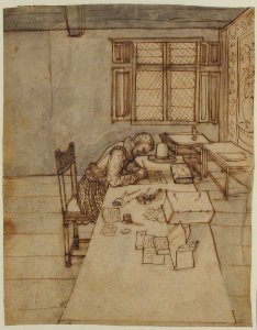 Interior with a Man Writing on a Long Table MET 1972.118.214