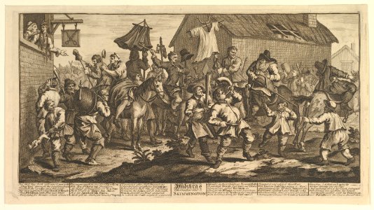 Hudibras and the Skimmington (Twelve Large Illustrations for Samuel Butler's Hudibras, Plate 7) MET DP826936