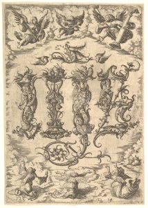IHS Monogram surrounded by Six Angels MET DP828566