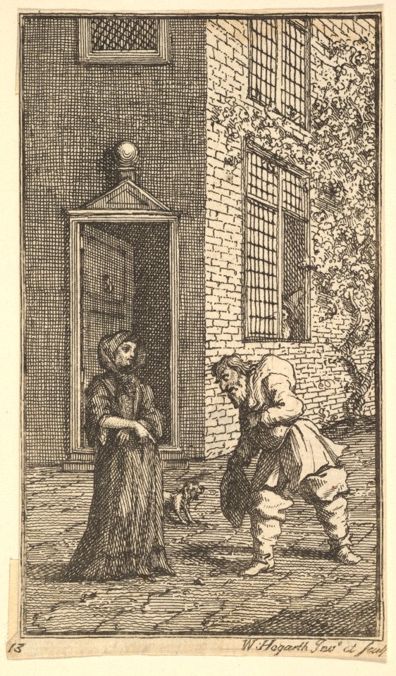 Hudibras Wooing the Widow (Seventeen Small Illustrations for Samuel Butler's Hudibras, no. 13) MET DP824912