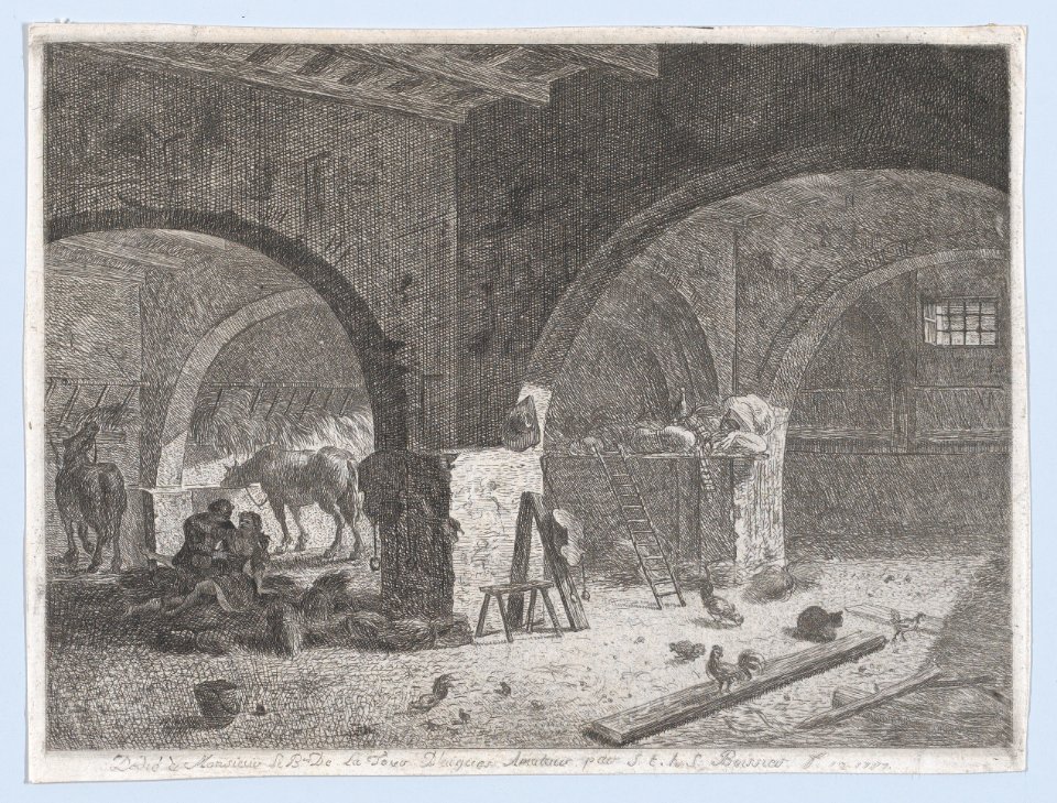 Interior of a Farm with Lovers MET DP874433
