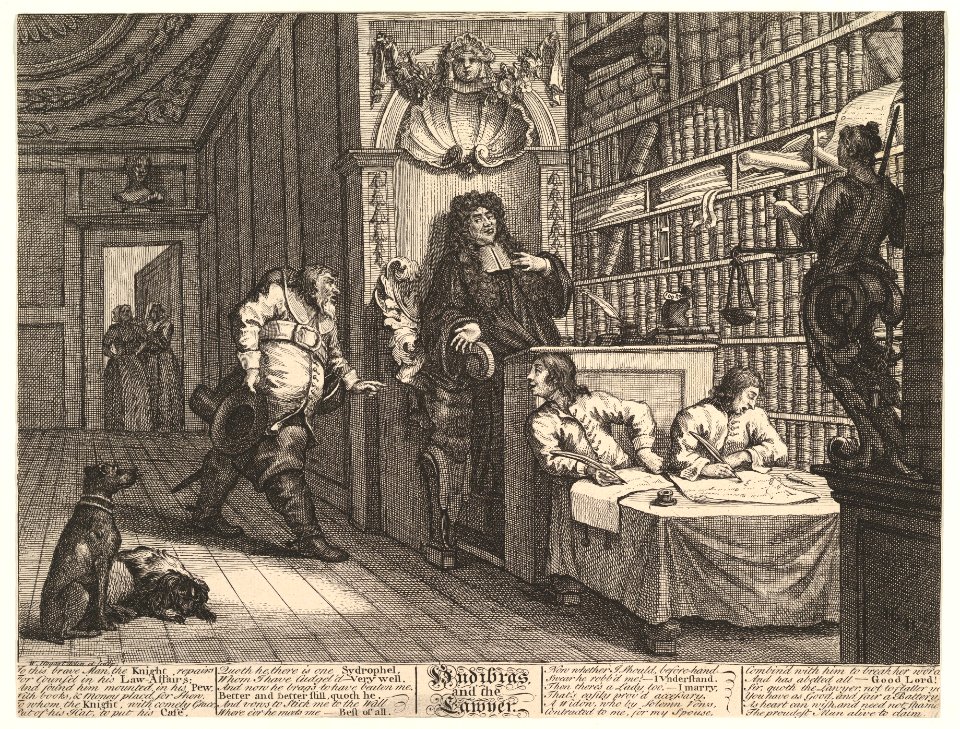 Hudibras and the Lawyer (Twelve Large Illustrations for Samuel Butler's Hudibras, Plate 12) MET DP824949