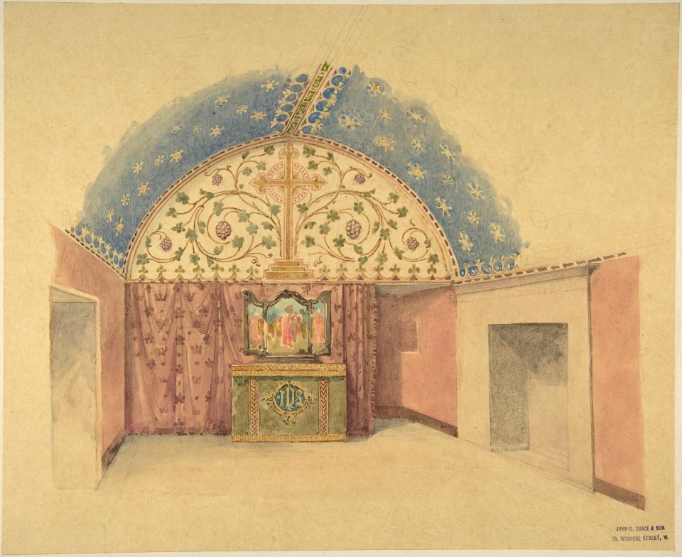 Interior of a Chapel with Altar MET DP801061