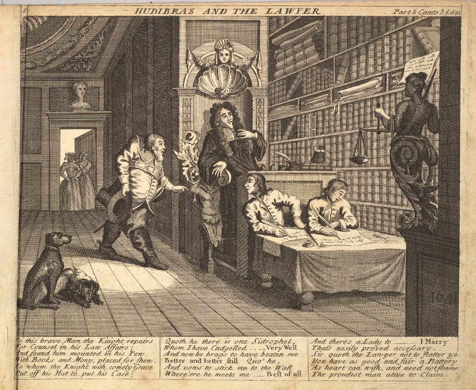 Hudibras and the Lawyer (Plate 12- Illustrations to Samuel Butler's Hudibras) MET DP825464