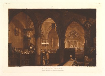 Interior of a Church (Liber Studiorum, part XIV, plate 70) MET DP821585