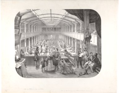Interior of Lemercier's Lithographic Printing House MET DP832927