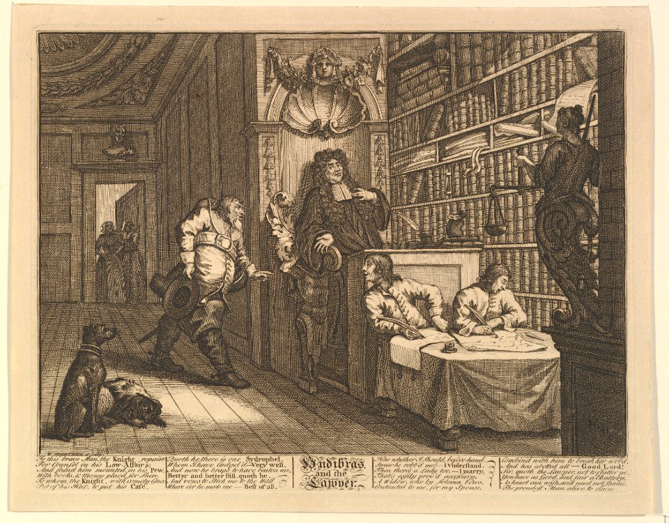 Hudibras and the Lawyer (Twelve Large Illustrations for Samuel Butler's Hudibras, Plate 12) MET DP826952