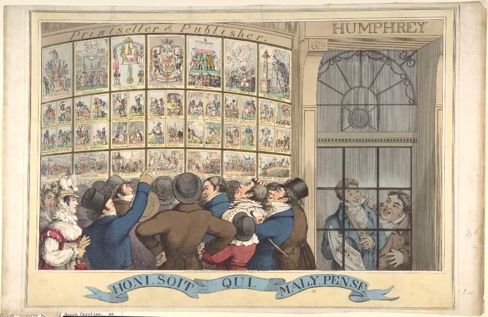 Honi. Soi. Qui. Mal. Y. Pense- The Caricature Shop of G. Humphrey, 27 St. James's Street, London MET DP808273