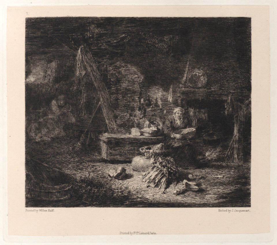 Interior of a Dutch Kitchen, after Willem Kalf Met DP886888