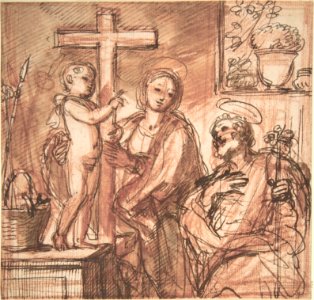Holy Family in an Interior MET DP802841