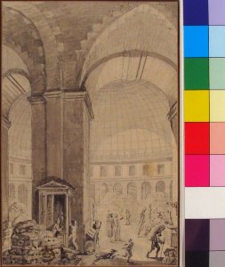 Interior of Halle aux Blés, Paris -The Corn Exchange- MET 80.3.639