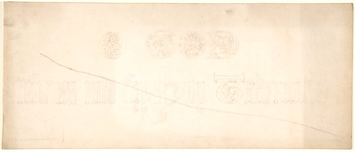 Inscription in Gothic Letters MET DP801157