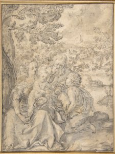 Holy Family with the Infant Saint John the Baptist MET DP818022