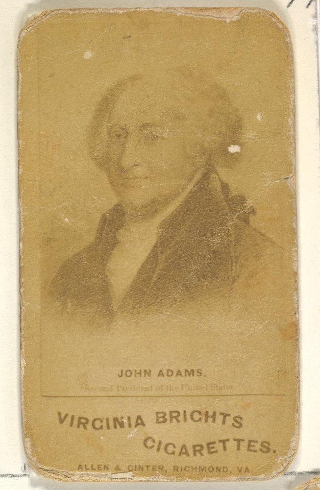 John Adams, from the Presidents of the United States series (N51) for Virginia Brights Cigarettes MET DP831862