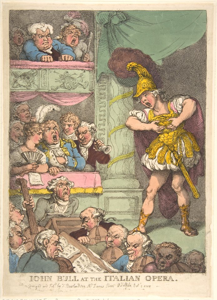 John Bull at the Italian Opera MET DP808714