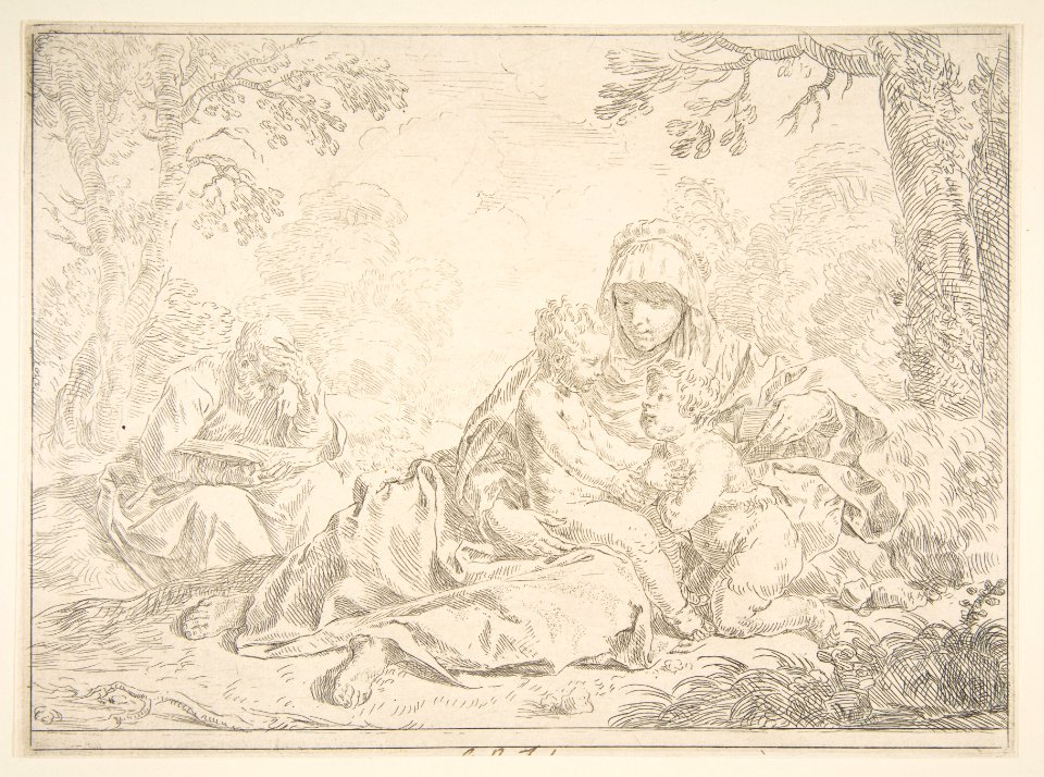 Holy Family with Saint John the Baptist MET DP815036