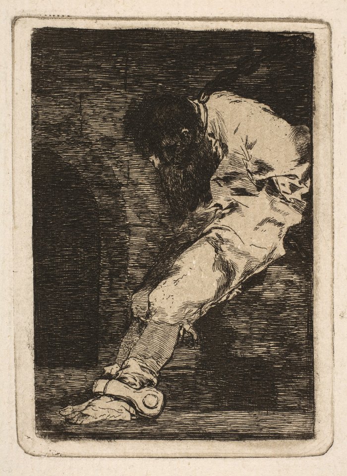 If he is guilty, let him die quickly (Si es delinquente qe. muera presto) MET DP816862