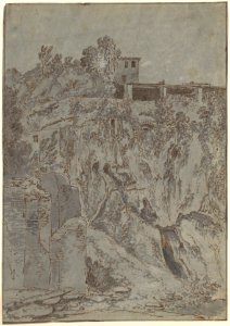 Italianate Buildings on a Hill at Tivoli MET DP112850