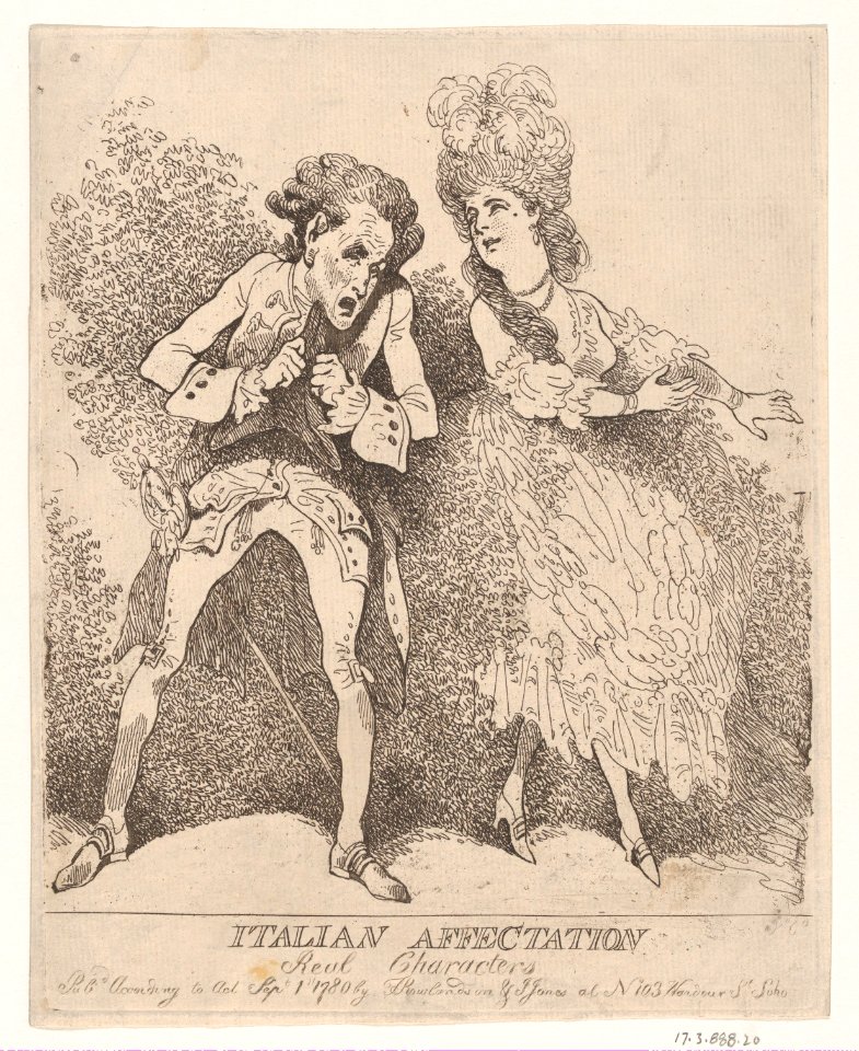 Italian Affectation, Real Characters MET DP871724