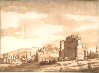 Italian Landscape, perhaps the Monte Mario, Rome MET DP801090