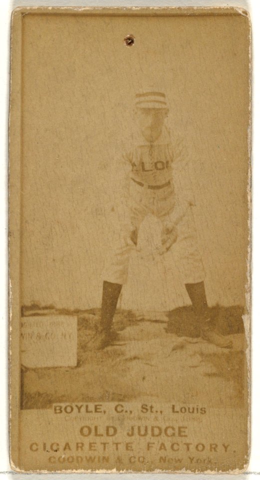 John Anthony "Honest John" Boyle, Catcher, St. Louis Browns, from the Old Judge series (N172) for Old Judge Cigarettes MET DP846110