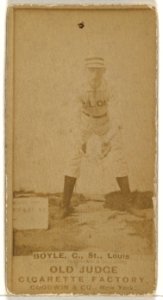 John Anthony "Honest John" Boyle, Catcher, St. Louis Browns, from the Old Judge series (N172) for Old Judge Cigarettes MET DP846110