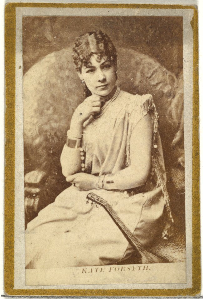 Kate Forsyth, from the Actresses and Celebrities series (N60, Type 2) promoting Little Beauties Cigarettes for Allen & Ginter brand tobacco products MET DP839468