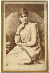 Kate Forsyth, from the Actresses and Celebrities series (N60, Type 2) promoting Little Beauties Cigarettes for Allen & Ginter brand tobacco products MET DP839468