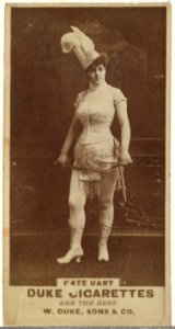 Kate Uart, from the Actors and Actresses series (N145-7) issued by Duke Sons & Co. to promote Duke Cigarettes MET DP840524
