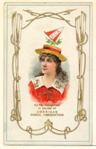 Kate Vaughan in Colors of the American Canoe Association, from the Yacht Colors of the World series (N140) issued by Duke Sons & Co. to promote Honest Long Cut Tobacco MET DP865737