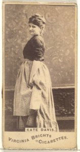 Kate Davis, from the Actors and Actresses series (N45, Type 1) for Virginia Brights Cigarettes MET DP829415