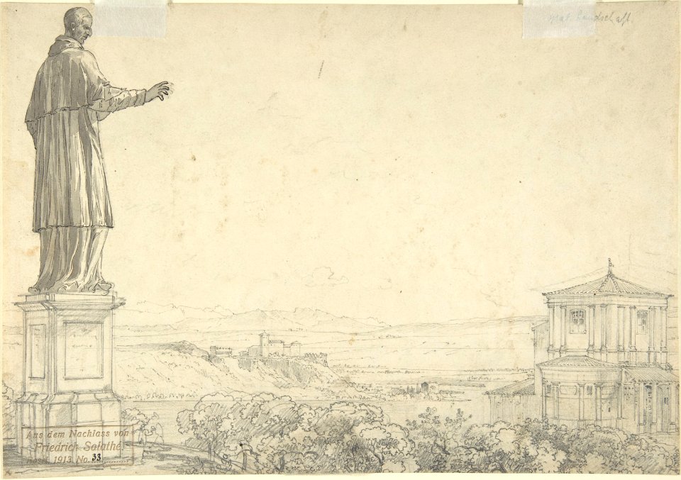 Italian Landscape with Trees (recto) MET DP803986