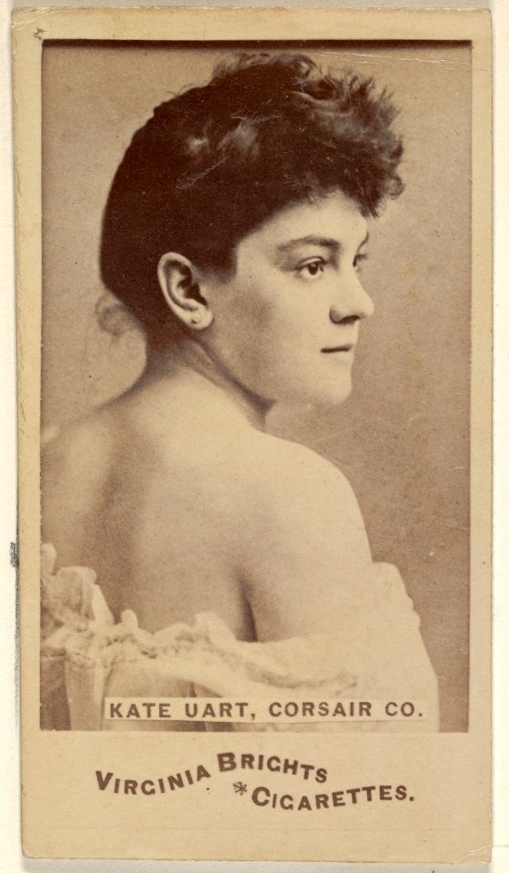 Kate Uart, Corsair Co., from the Actors and Actresses series (N45, Type 6) for Virginia Brights Cigarettes MET DP831197