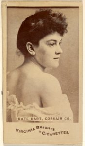 Kate Uart, Corsair Co., from the Actors and Actresses series (N45, Type 6) for Virginia Brights Cigarettes MET DP831197