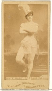 Kate Uart, Corsair Co., from the Actors and Actresses series (N45, Type 1) for Virginia Brights Cigarettes MET DP830066