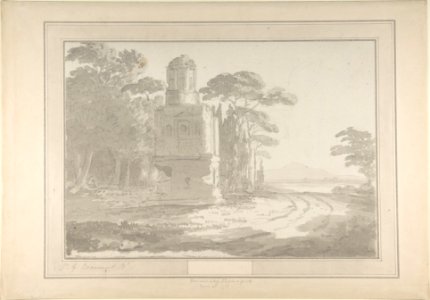 Italian Landscape with a Tomb MET DP805320