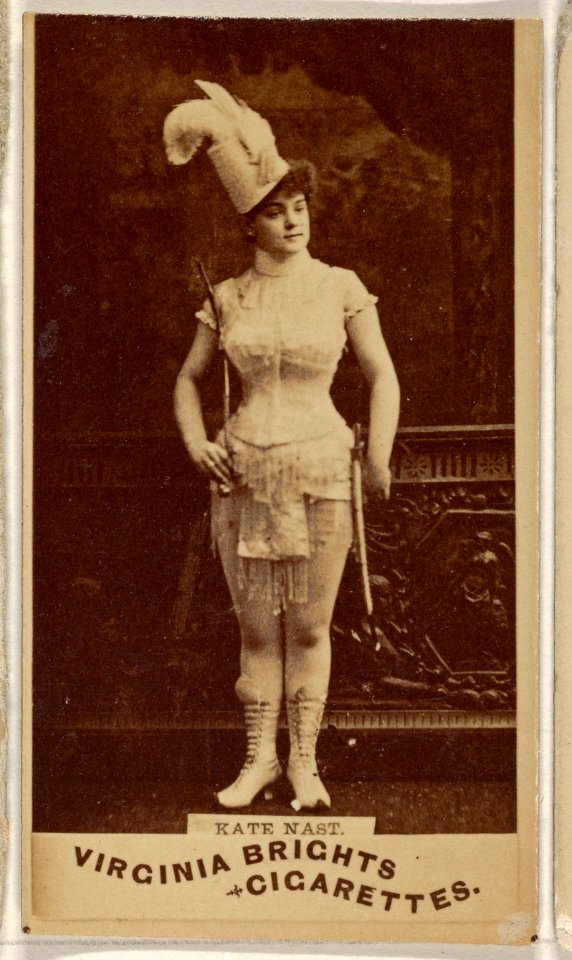 Kate Nast, from the Actors and Actresses series (N45, Type 1) for Virginia Brights Cigarettes MET DP830496
