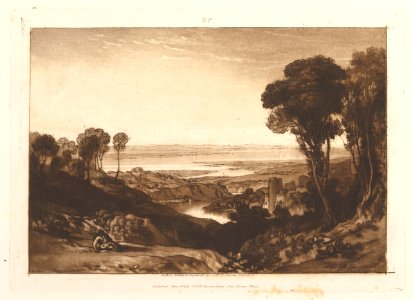 Junction of Severn and Wye (Liber Studiorum, part VI, plate 28) MET DP821388